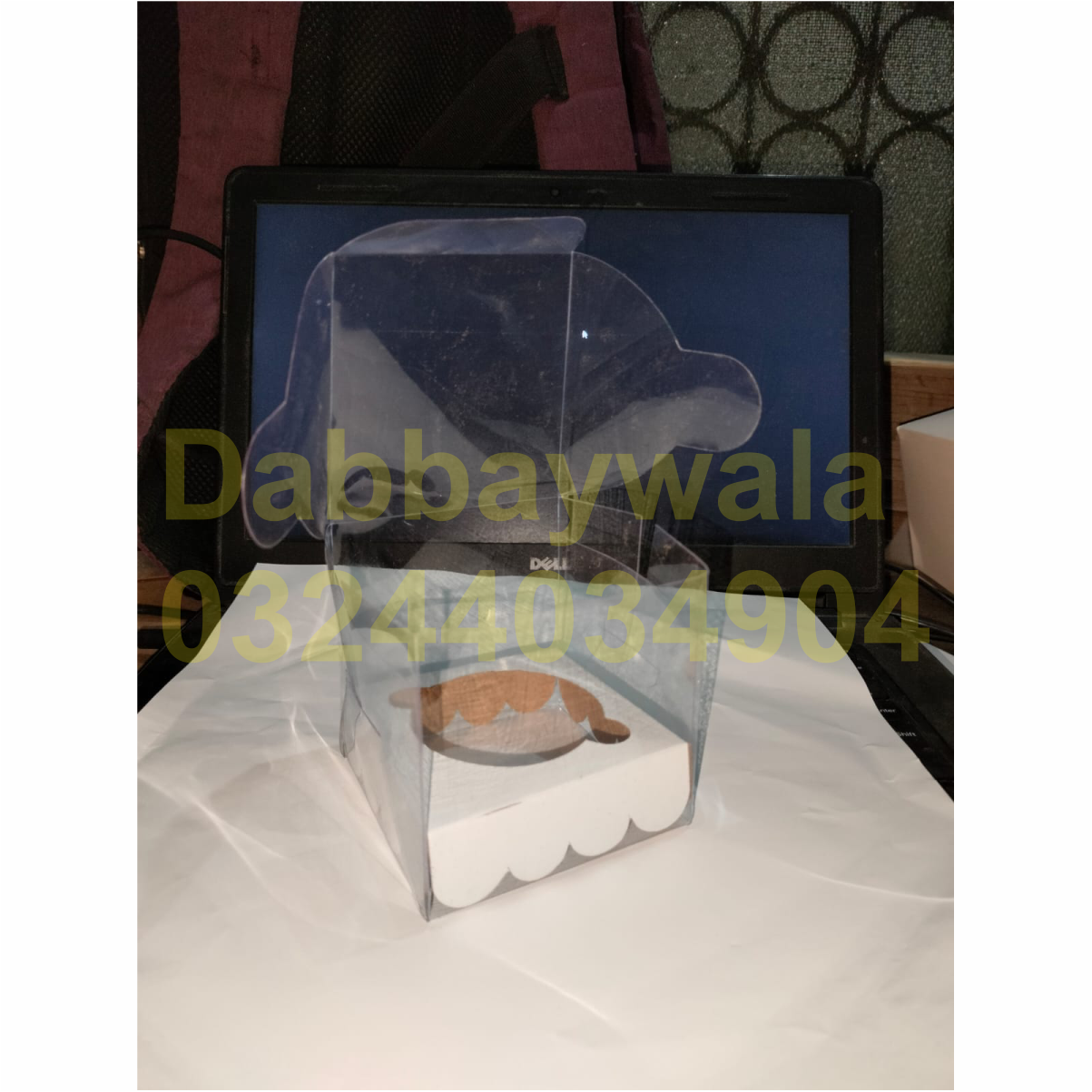 1 Cupcake Clear Box - 3.5x3.5x3 inch