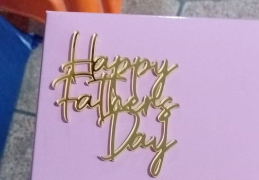 Happy fathers day acrylic tag