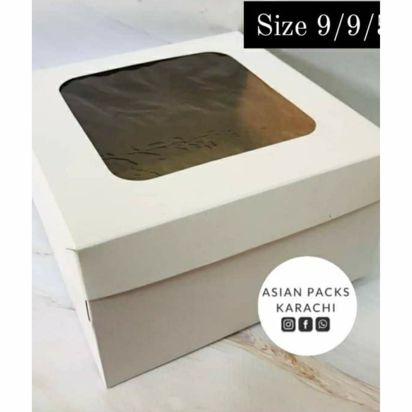9x9x7 inch Cake Box