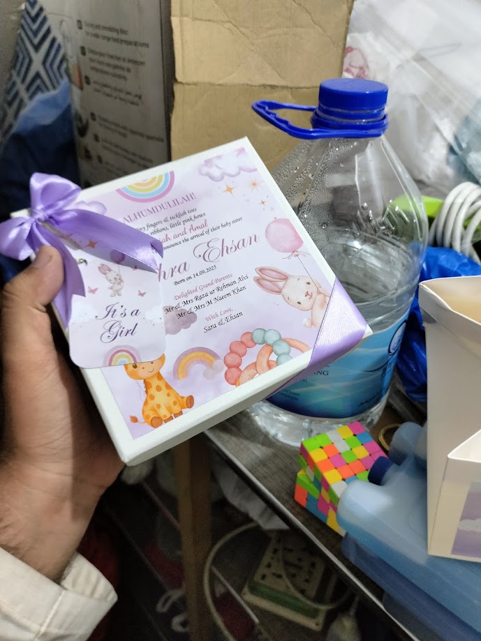 Baby Announcement Boxes – Baby Boy & Baby Girl Sweet Boxes | Dabbaywala