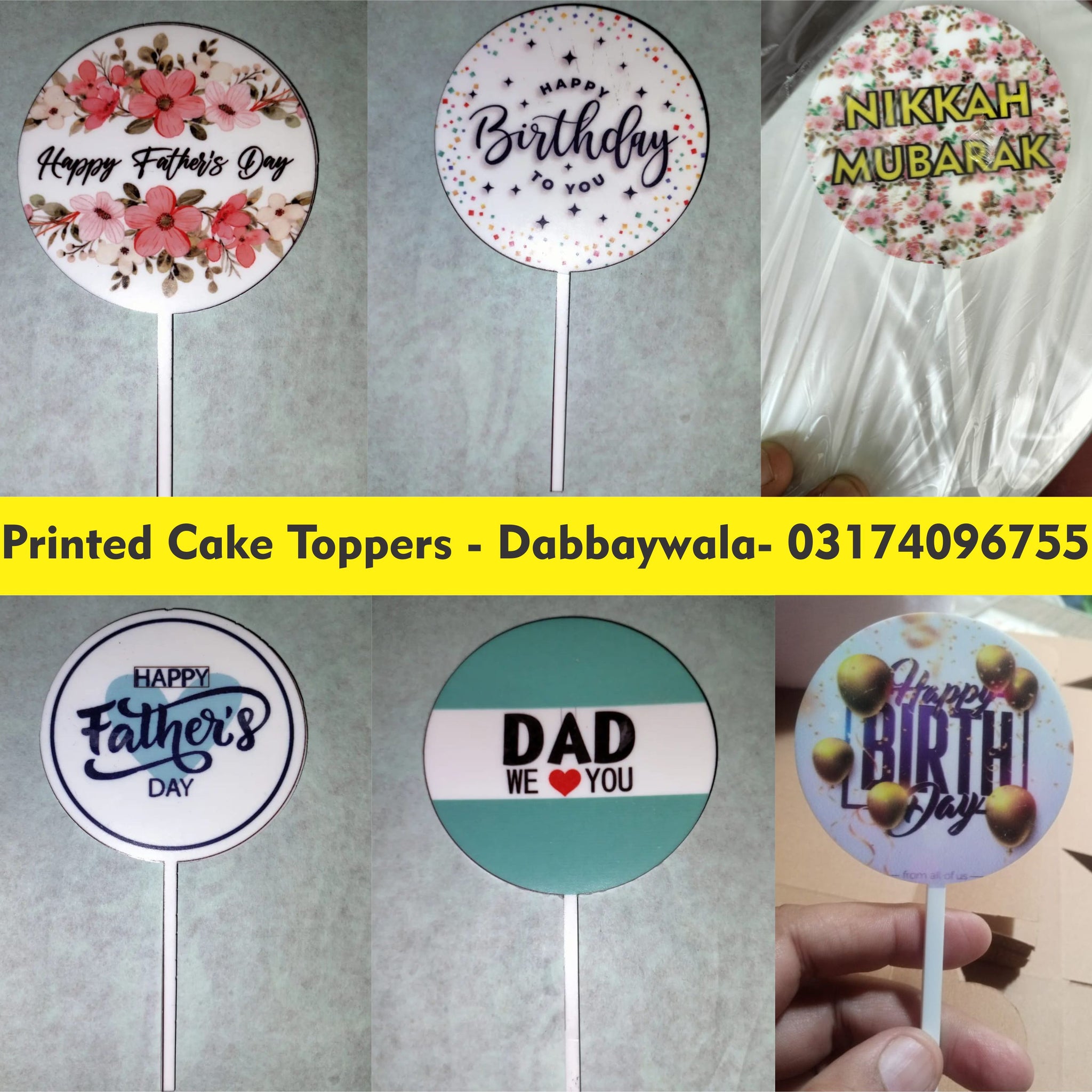 Acrylic Toppers