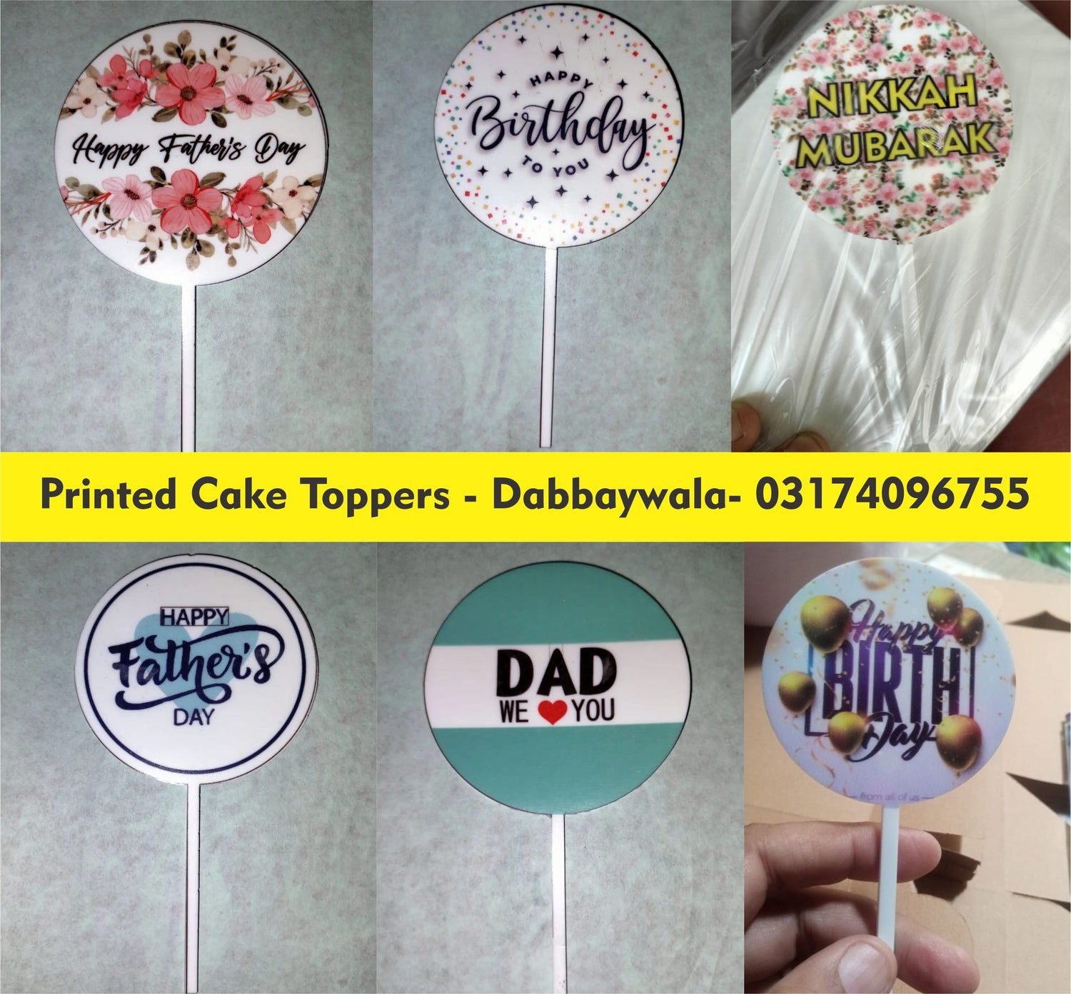 Acrylic Toppers