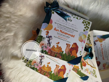Safari Baby Boy Announcement Box