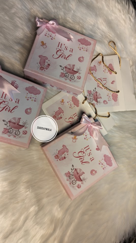 Rosebud Baby Announcement Box
