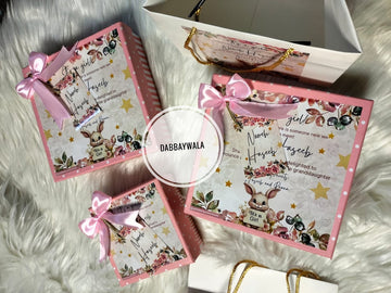Bunny Bloom Baby Girl Announcement Baby Girl Box
