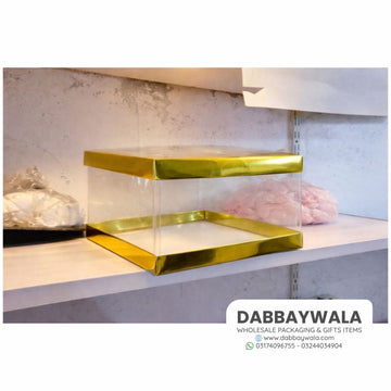 10×10×6 Inch Transparent PVC Gift Box