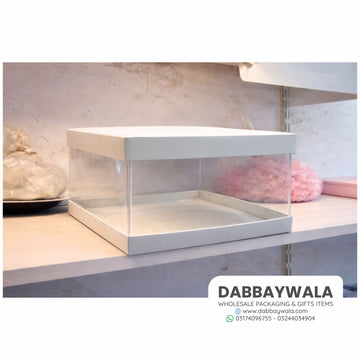 12x12x8 Inch Transparent PVC Gift Box