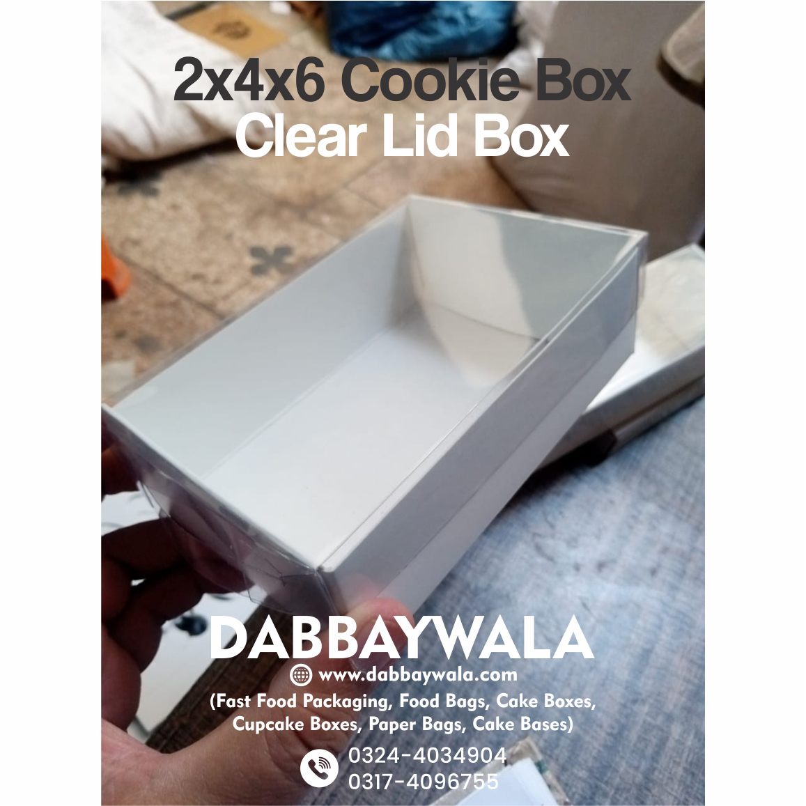 2x4x6 inch Cookie Box