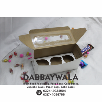 3 Cupcake Box