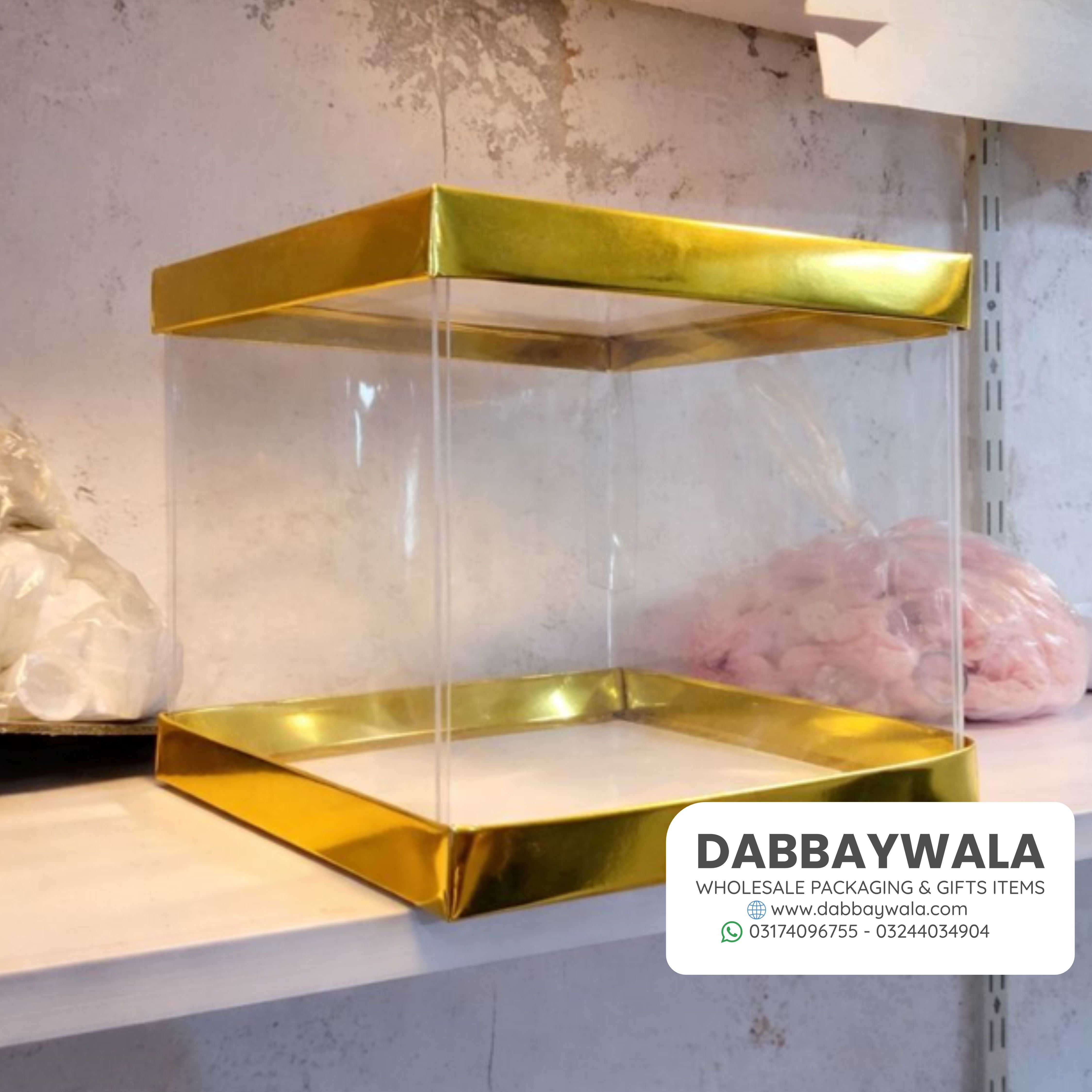 8×8×8 Transparent PVC Gift Box | Clear Gift Packaging – Dabbaywala