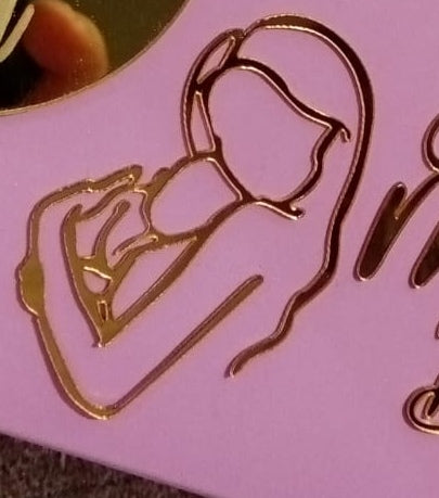 Mom&baby Acrylic Tag