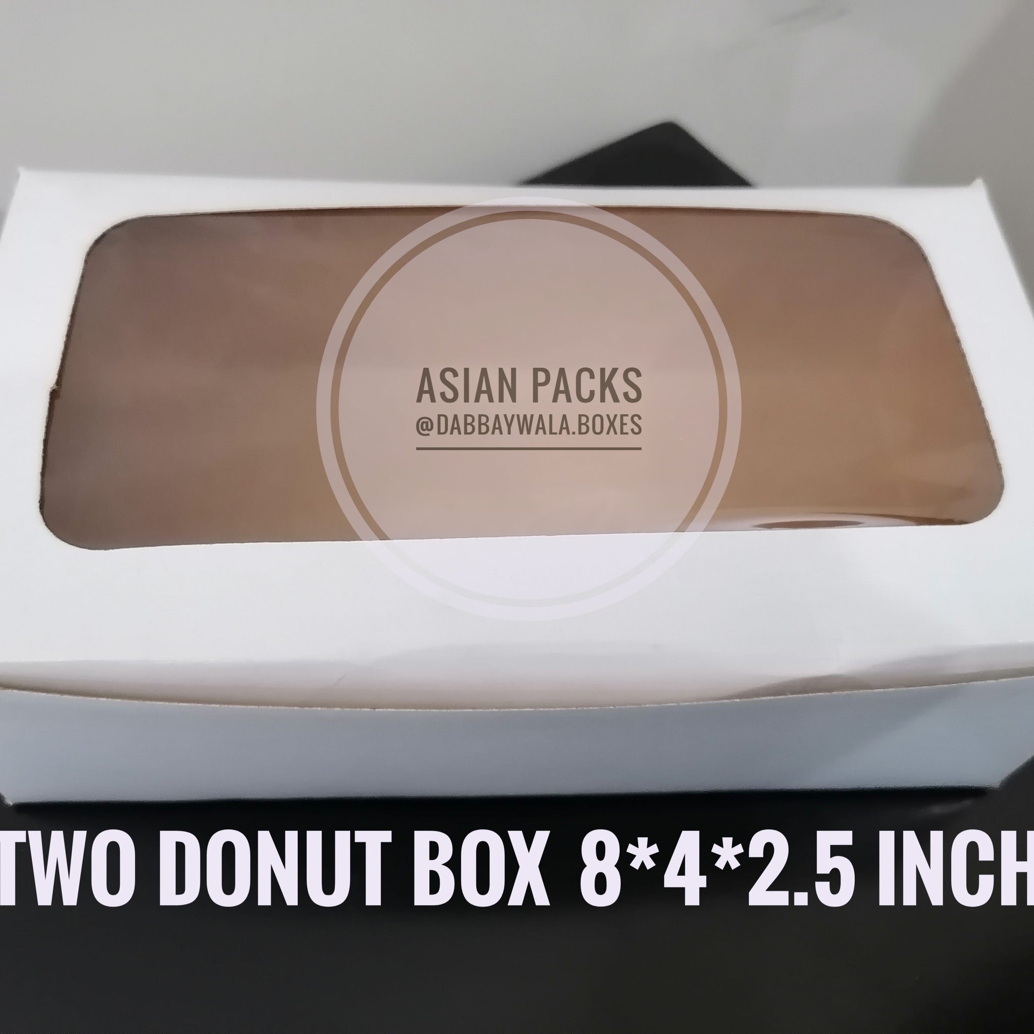 2 donut box 8x4x2.5 inch