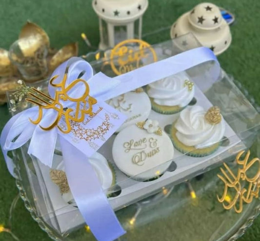 6 cupcake Transparent Box