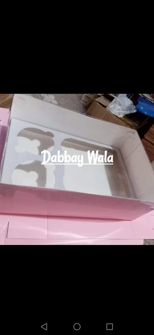 2 cupcake 1 bento box - Transparent Lid