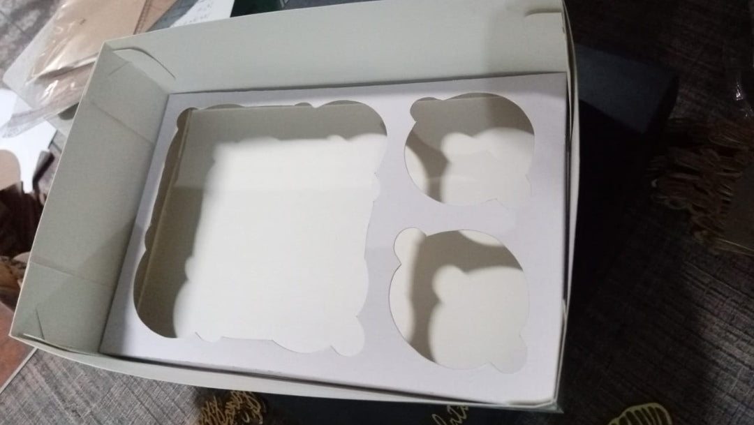 2 cupcake 1 bento box - Transparent Lid