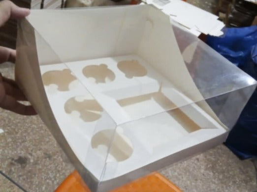 Curve shape Bento+5 cupcake BOX 10*10*5 INCH