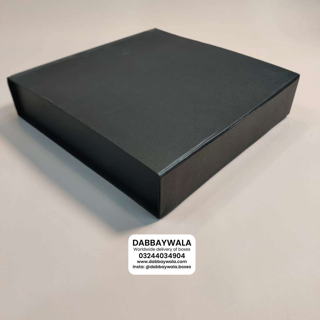 12x12x3 Black Magnetic Rigid Box | Luxury Gift Packaging