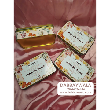 4.5x6.5 Inch Rectangle 500-Gram Sweet Boxes | Baby Girl & Baby Boy Announcement