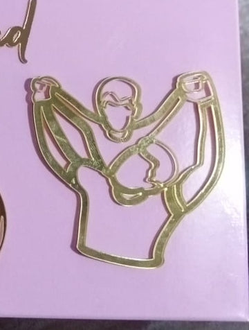 Father & baby acrylic tag