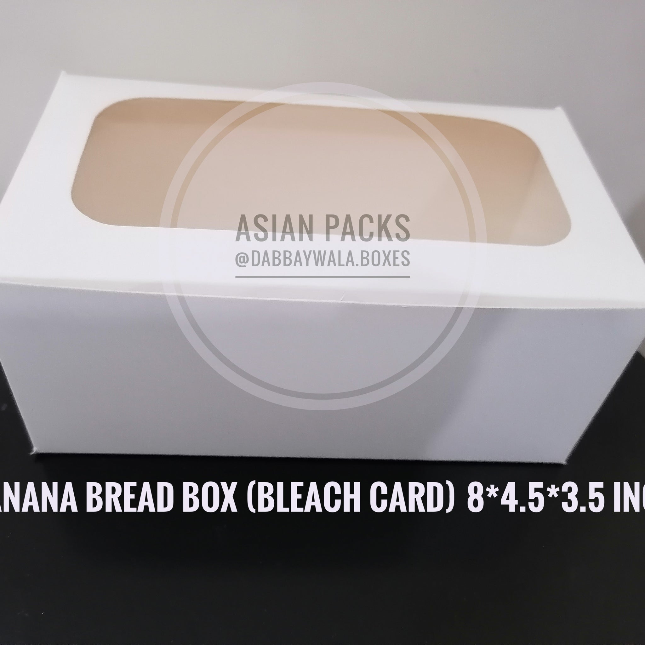 Banana bread box 8.5x4.5x3.5 (bleach card)