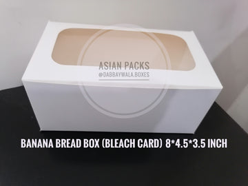 Banana bread box 8.5x4.5x3.5 (bleach card)