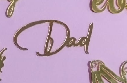 Dad acrylic tag