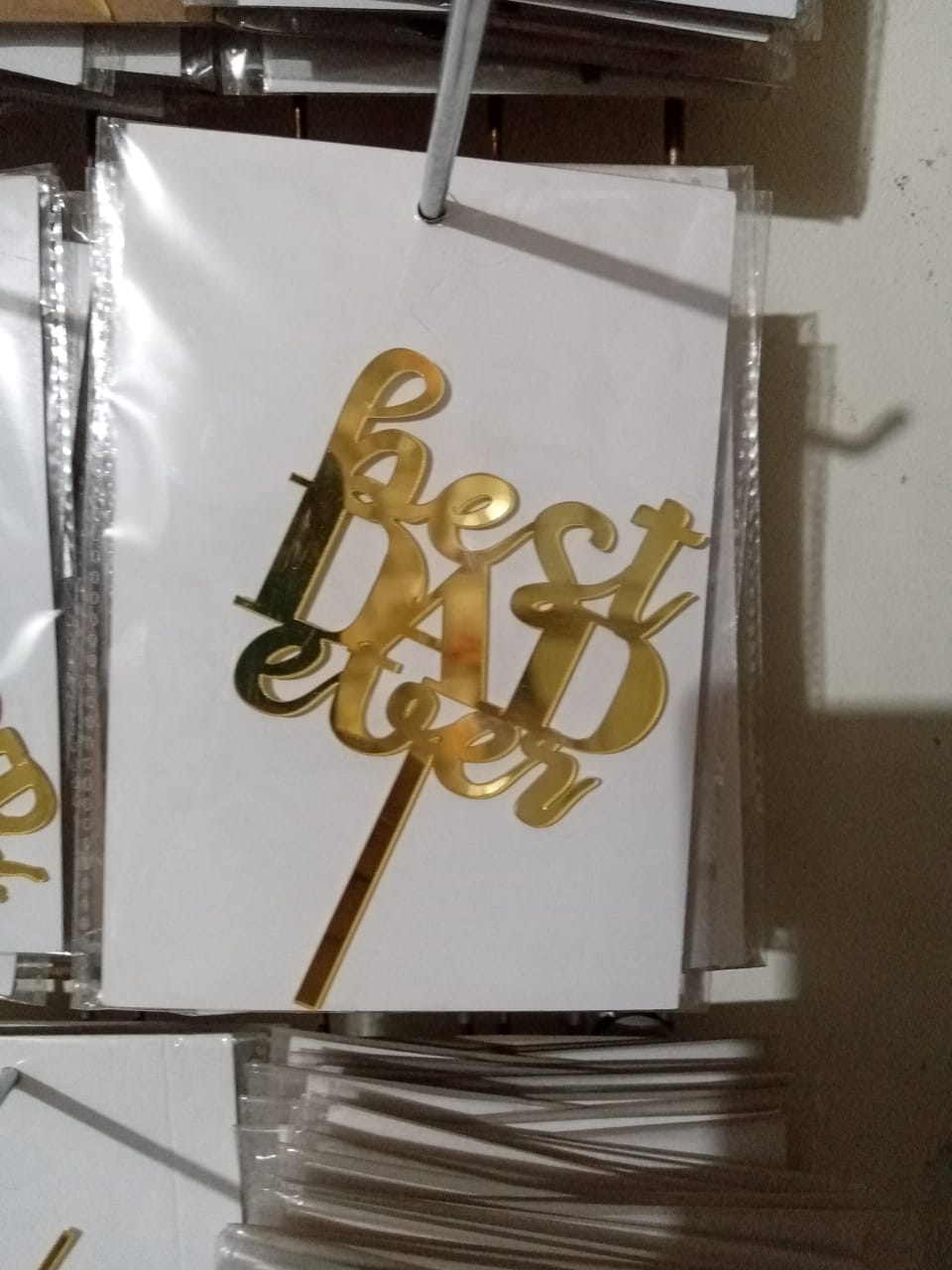 Best dad ever acrylic Topper