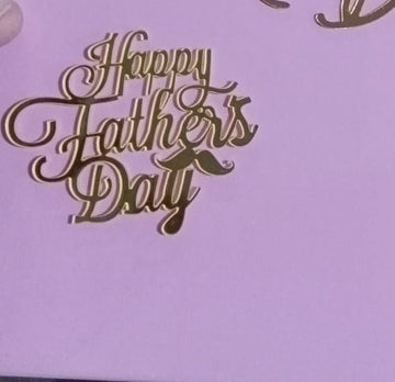 Happy fathers day moustache tag