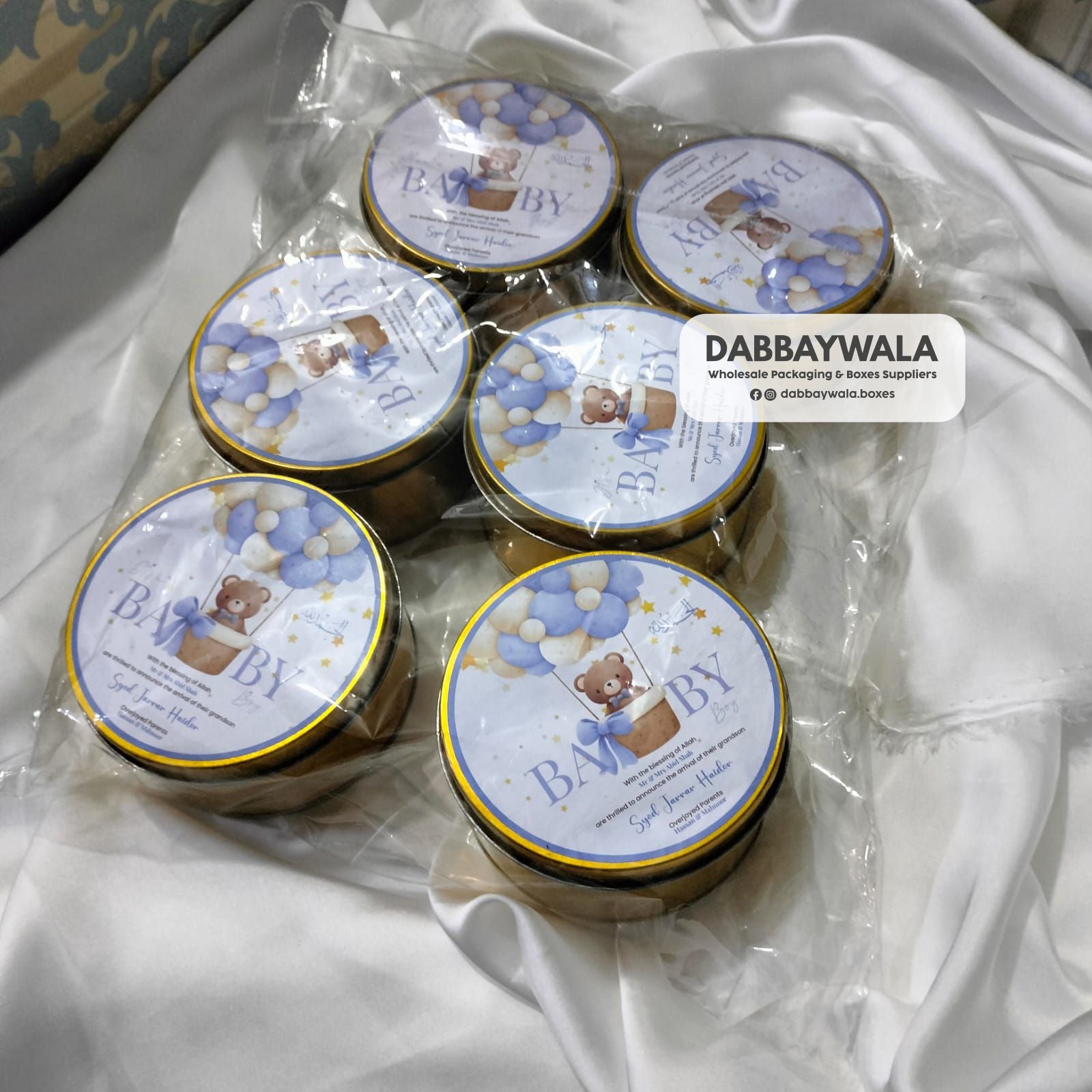 250-gram Tin Box - 4x4 inch (Top Sticker only)