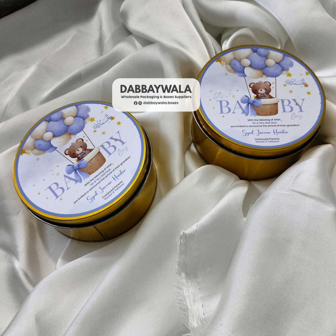 250-gram Tin Box - 4x4 inch (Top Sticker only)